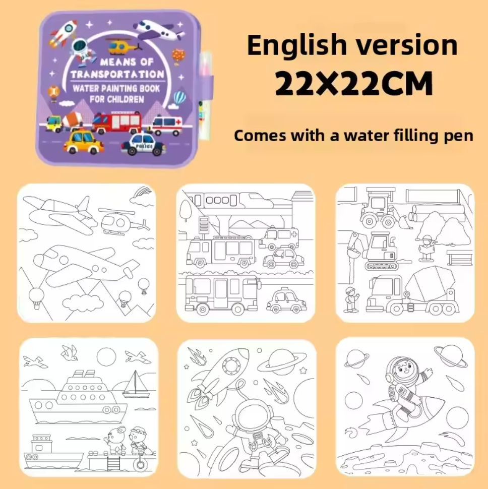 MAGISCH WATERKLEURBOEK AQUADRAW™ | VOOR KINDEREN ONDERWEG