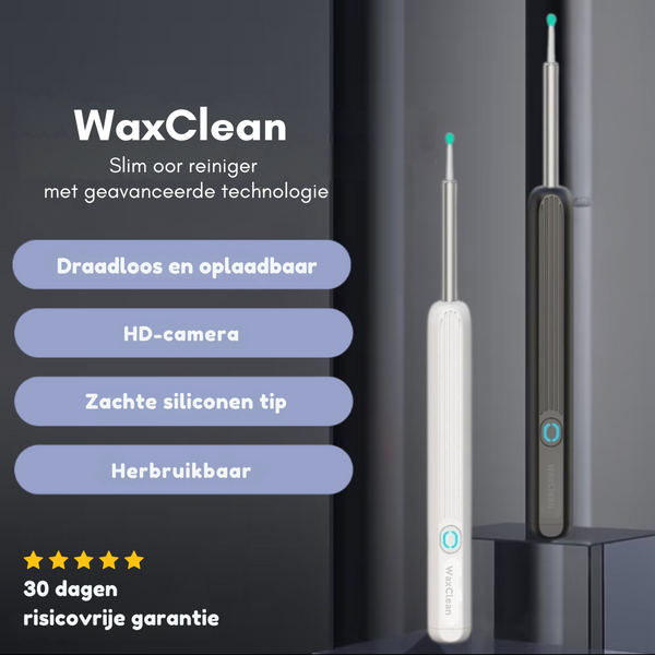 WAXCLEAN PRO™  VERWIJDER OORSMEER IN ÉÉN VEEG